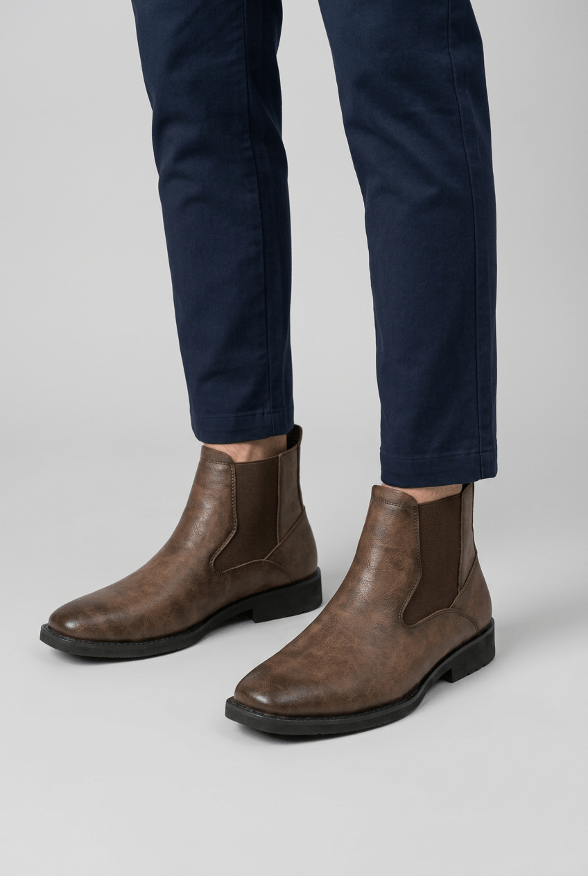 Men's Chunky Chelsea Boots | Elastic Gusset