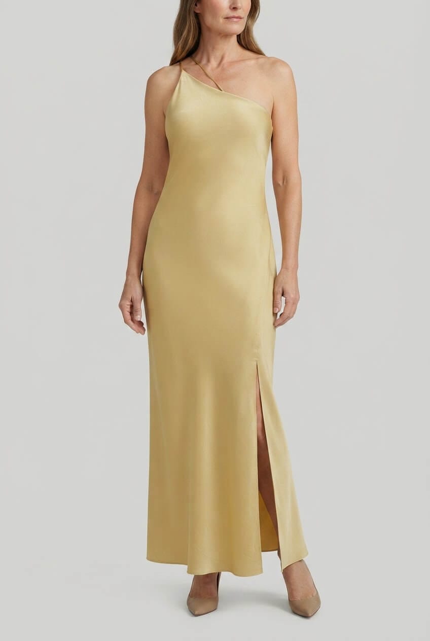Women's Backless Maxi Dress | Side Split & Cross Back