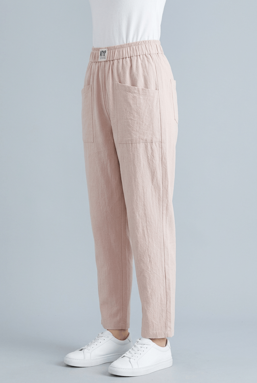 Women's Trousers | Elasticated Waist & Large Patch Pockets