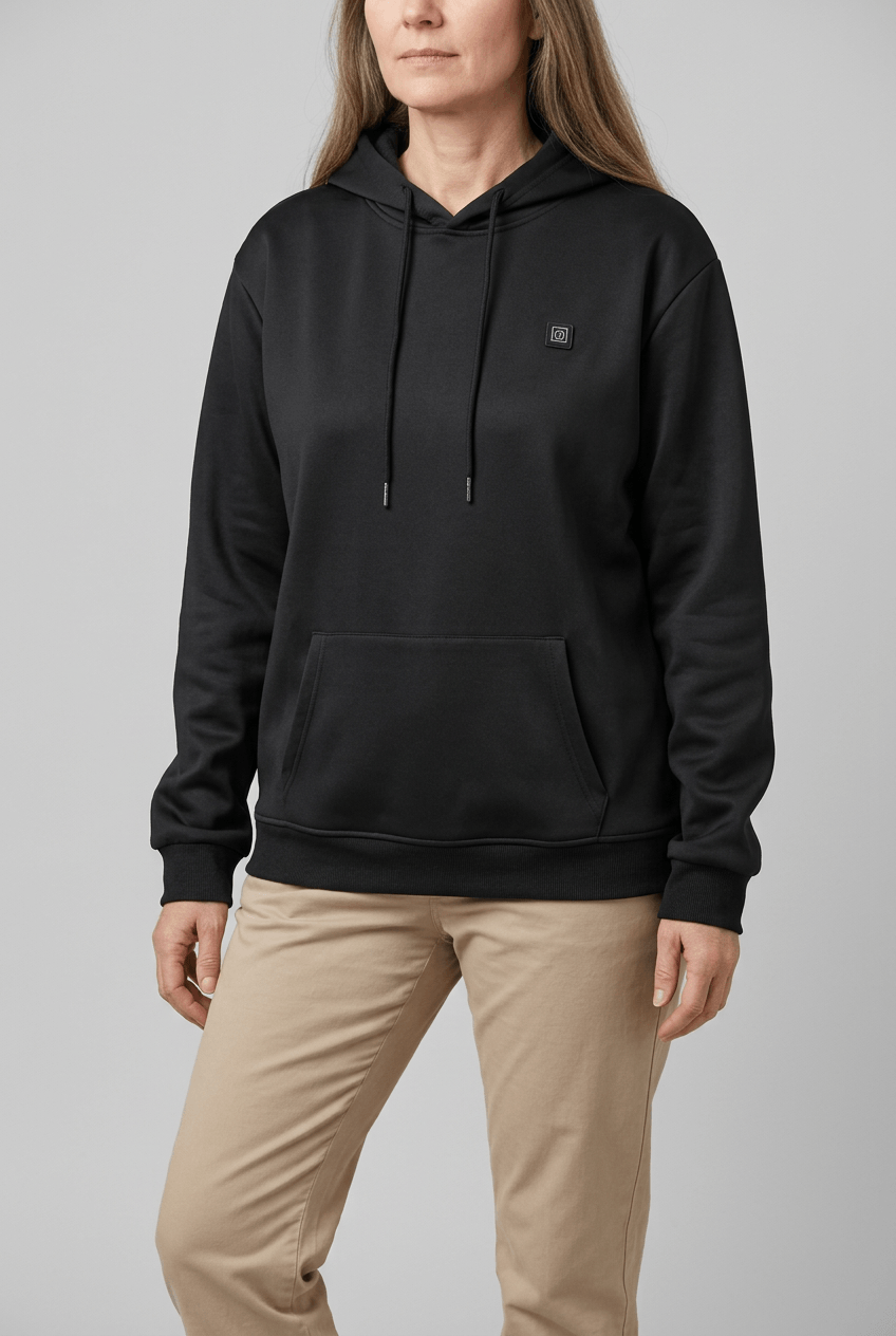 Women's Heated Pullover Hoodie | Drawstring Hood