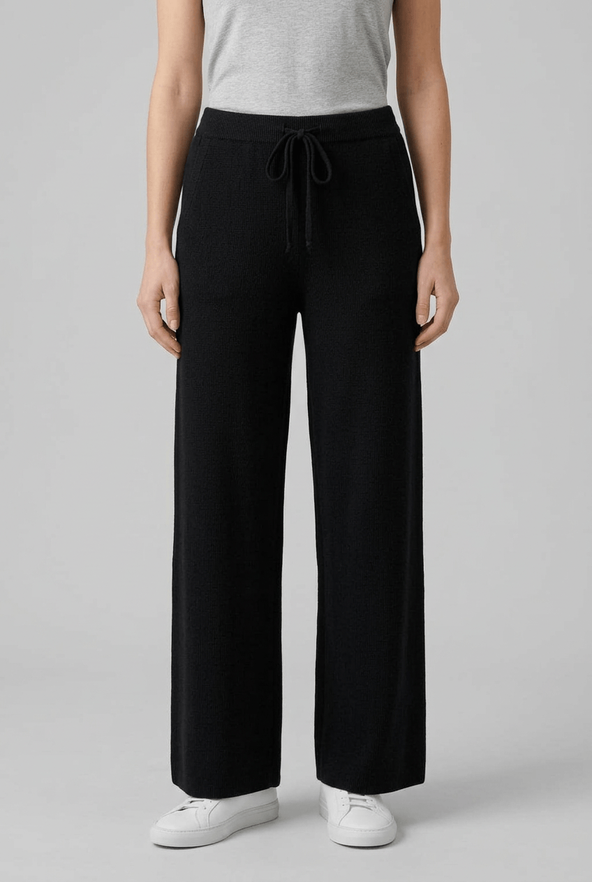 Women's Wide Leg Trousers | Drawstring Waist