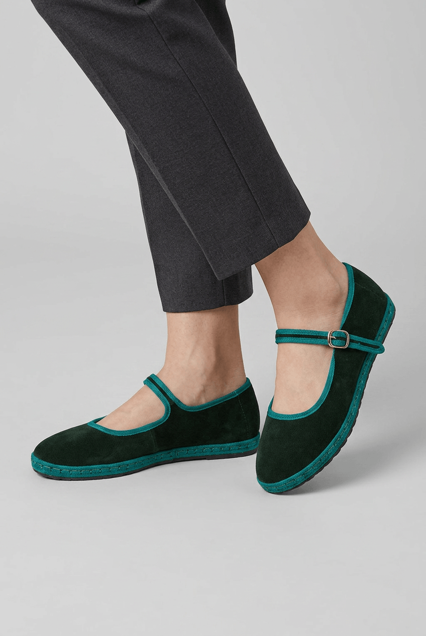 Women's Shoe | Round Toe Buckle Strap Mary Jane Ballet Flats