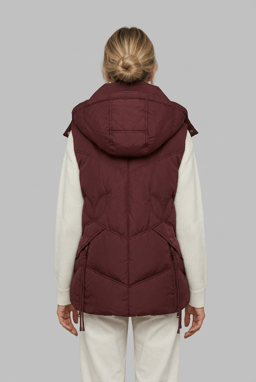 Women's Puffer Gilet | Detachable Hood