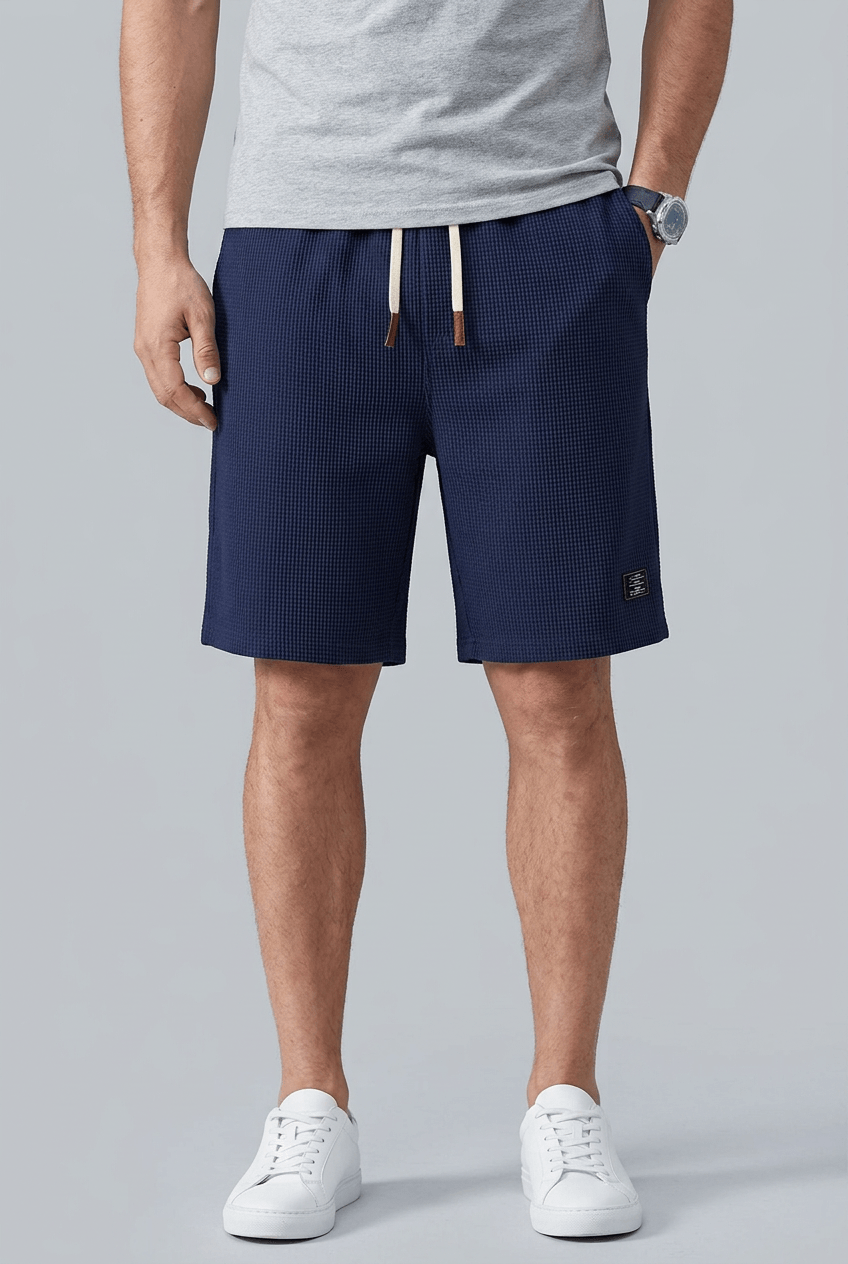 Men's Shorts | Waffle Texture & Elasticated Drawstring Waist