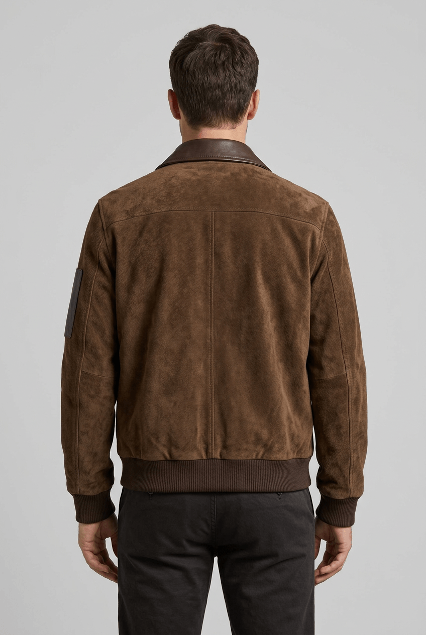 Men's Bomber Jacket | Contrast Panel Pockets