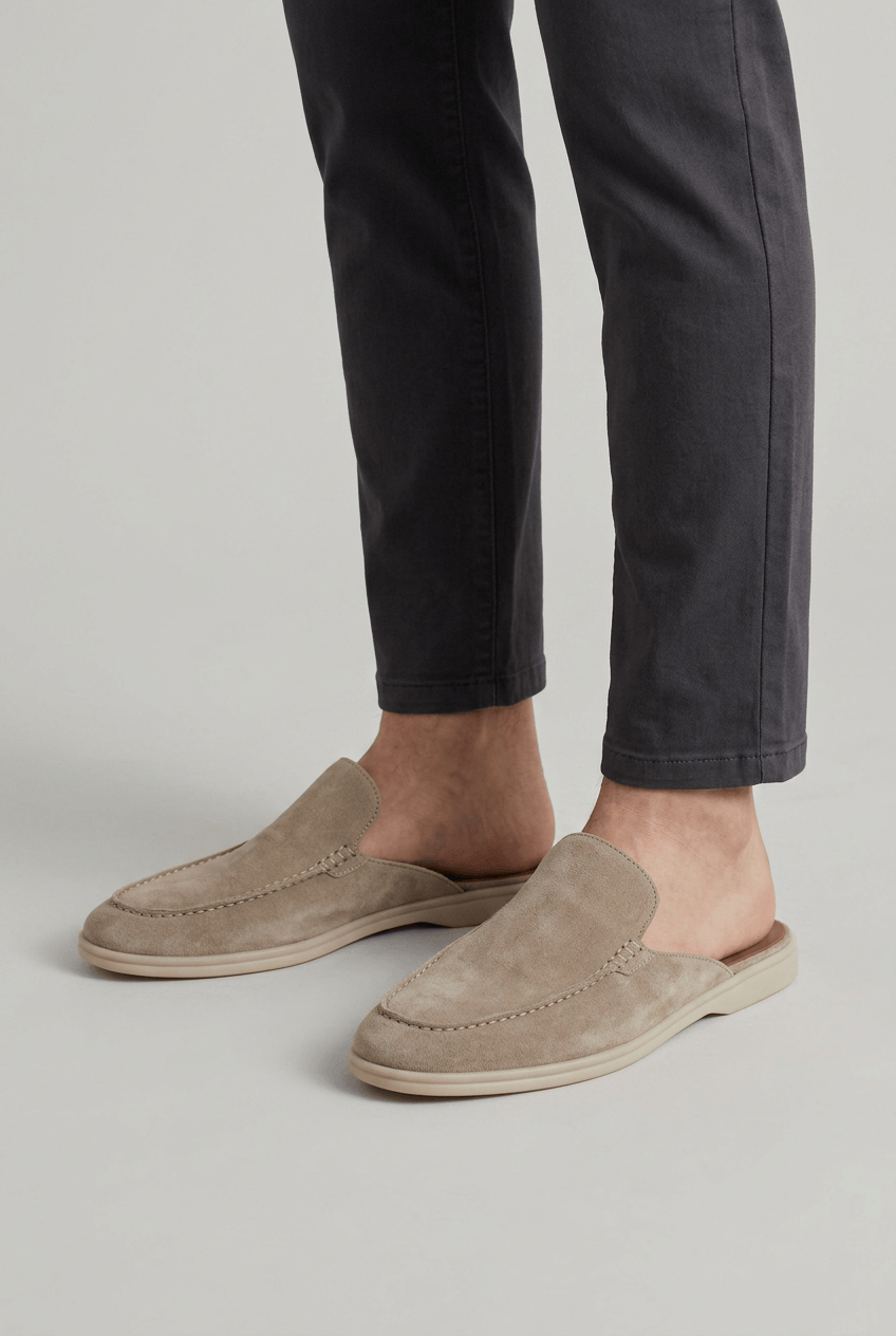Men's Backless Loafer | Mules & Round Toe