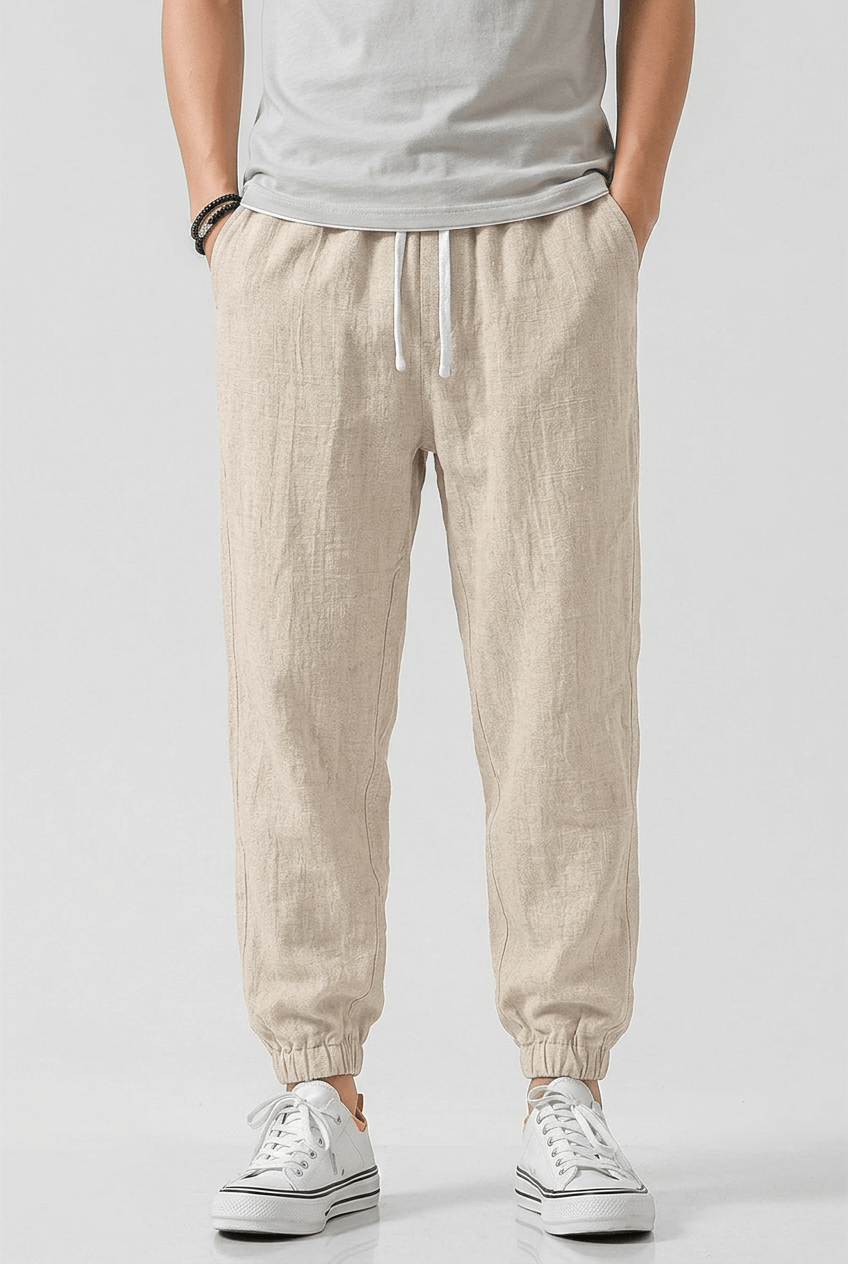 Men's Trousers | Drawstring Waistband & Elastic Cuffs