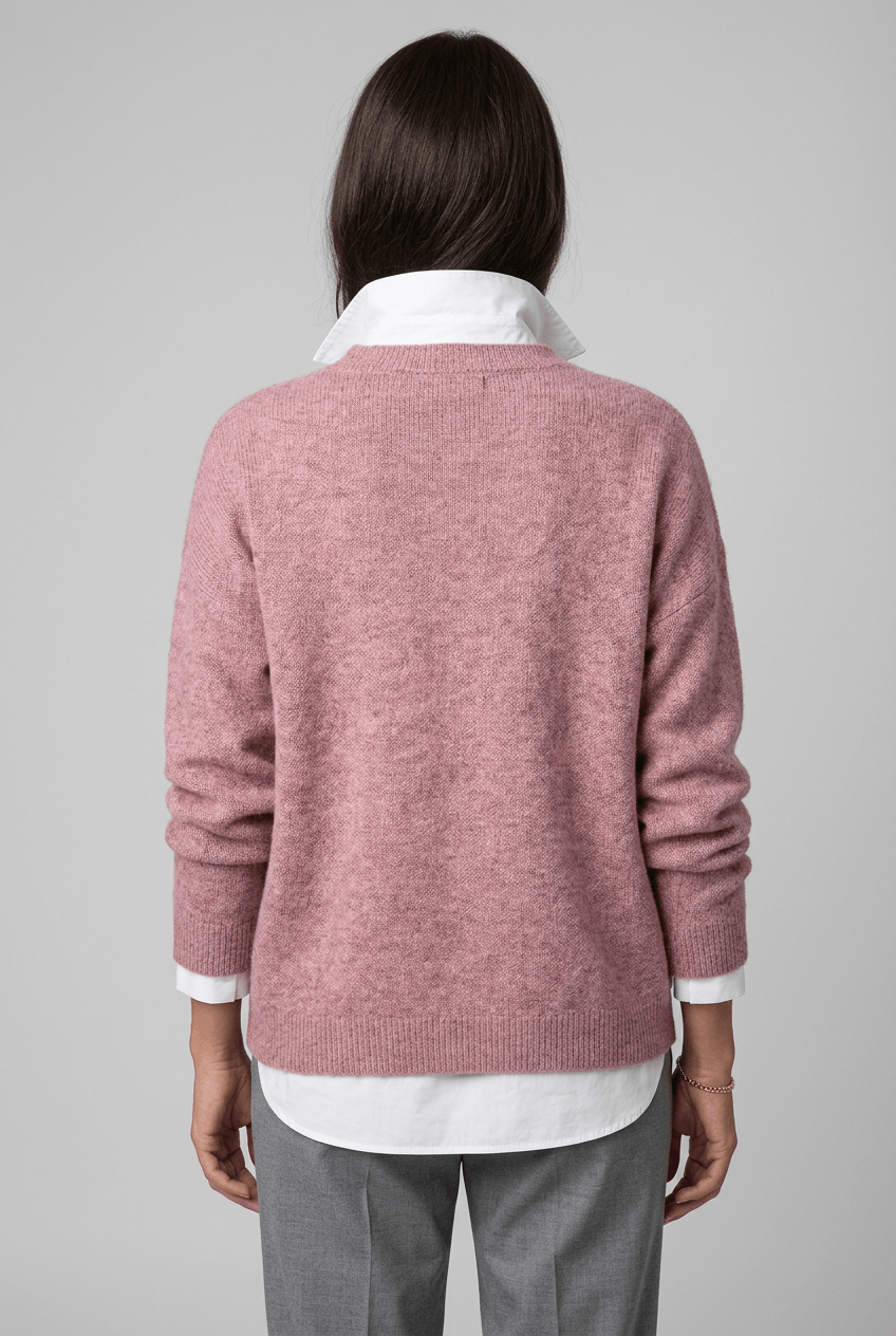 Women's Knitted Jumper | Relaxed Crew Neck