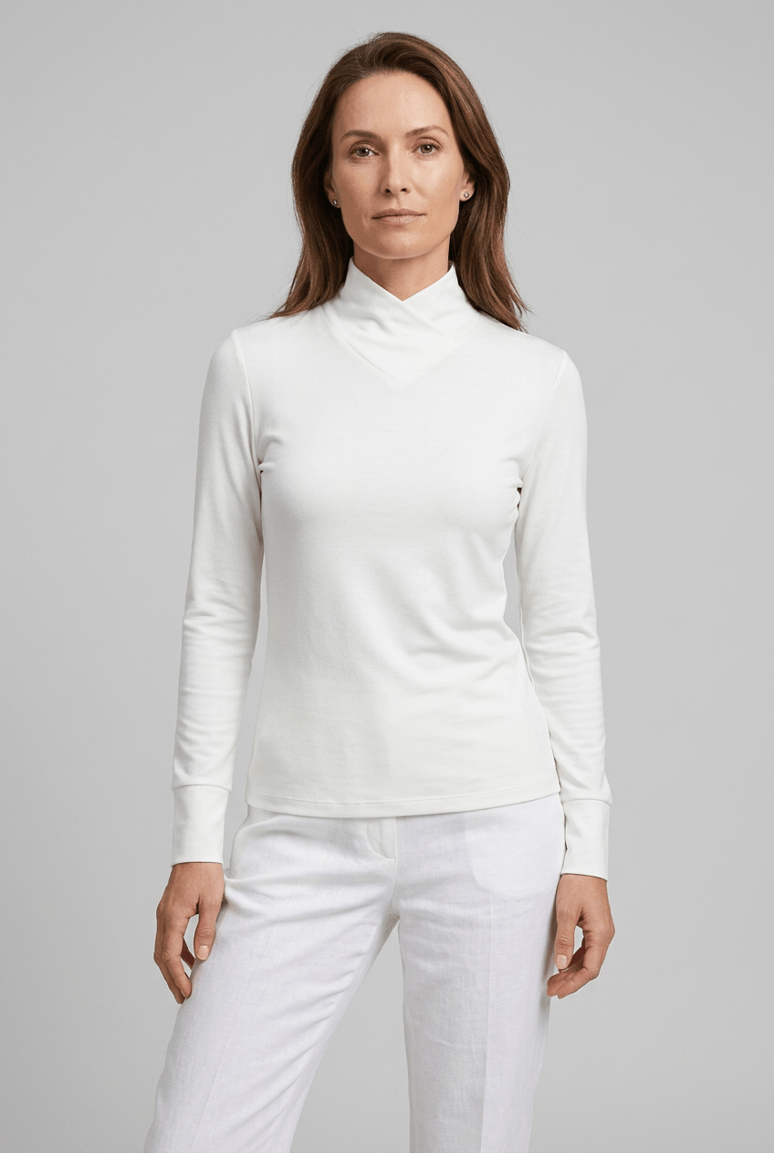 Women's Top | High Neck Slim Fit