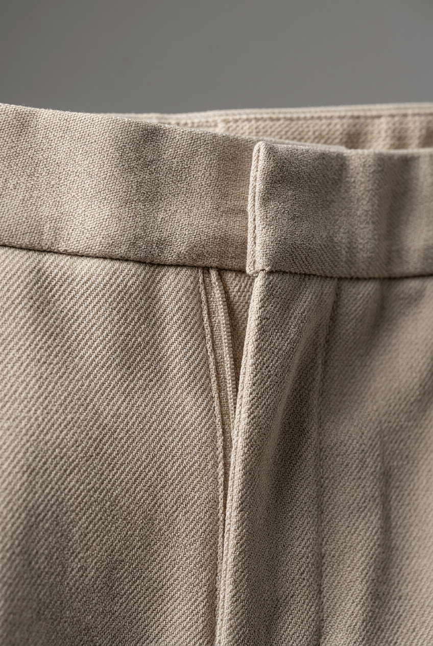Men's Tailored Pleated Trousers | Straight Leg