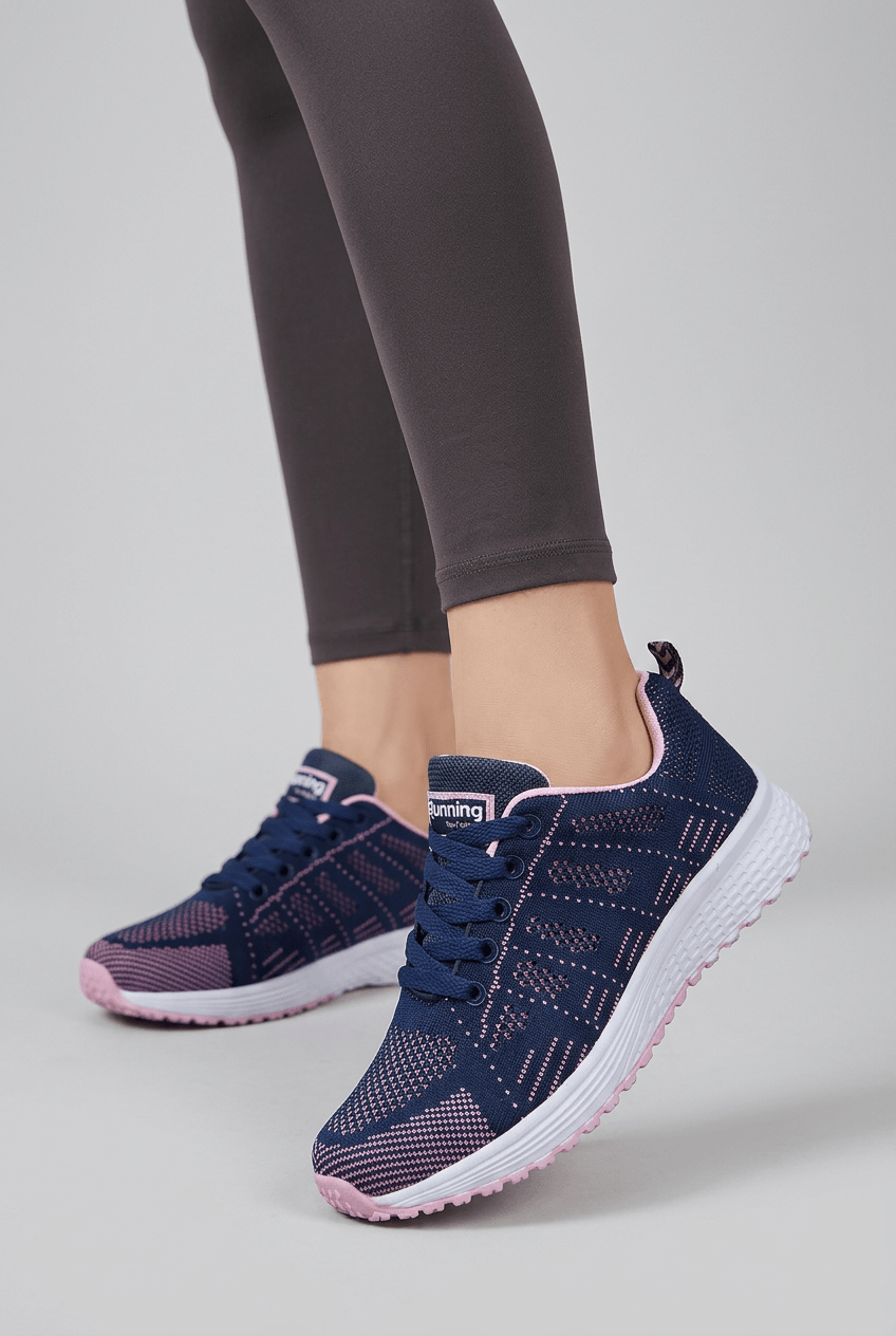 Women's Trainers | Lace Up Low Heel Round Toe