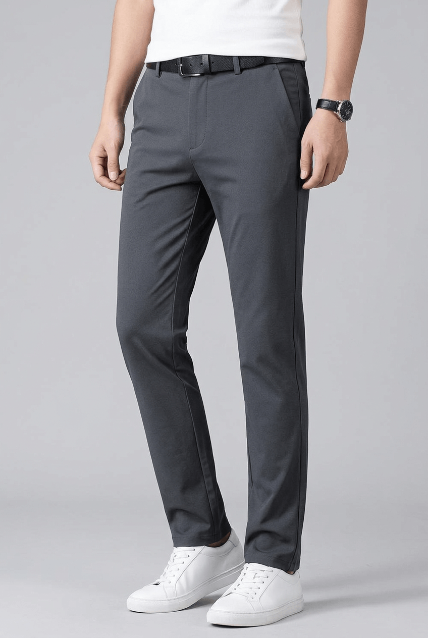 Men's Slim Fit Tailored Trousers | Straight Leg