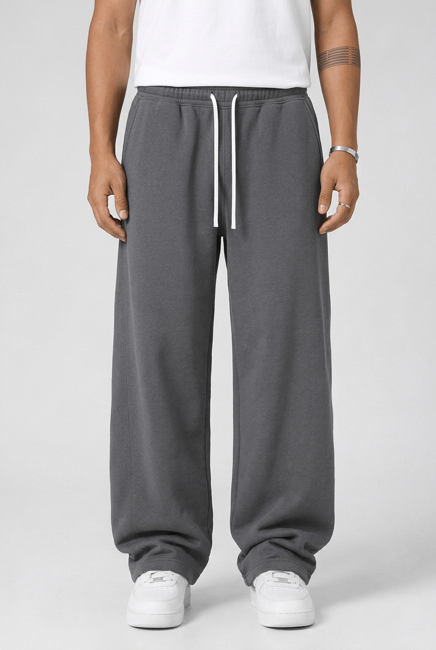 Men's Wide Leg Jogger Pants | Drawstring Waist