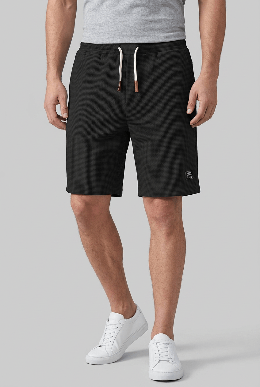 Men's Shorts | Waffle Texture & Elasticated Drawstring Waist