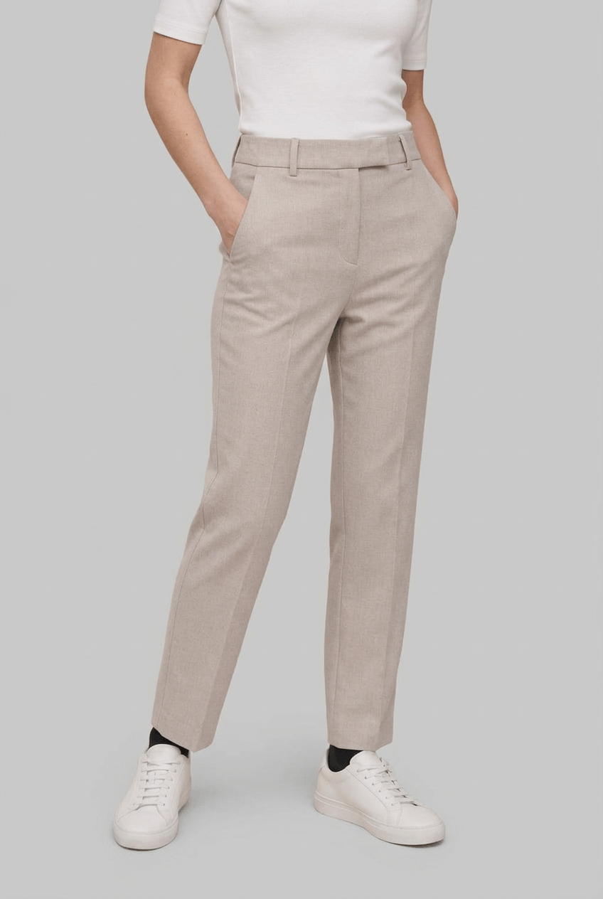 Women's Wide Leg Trousers | High Waist & Belt Loops