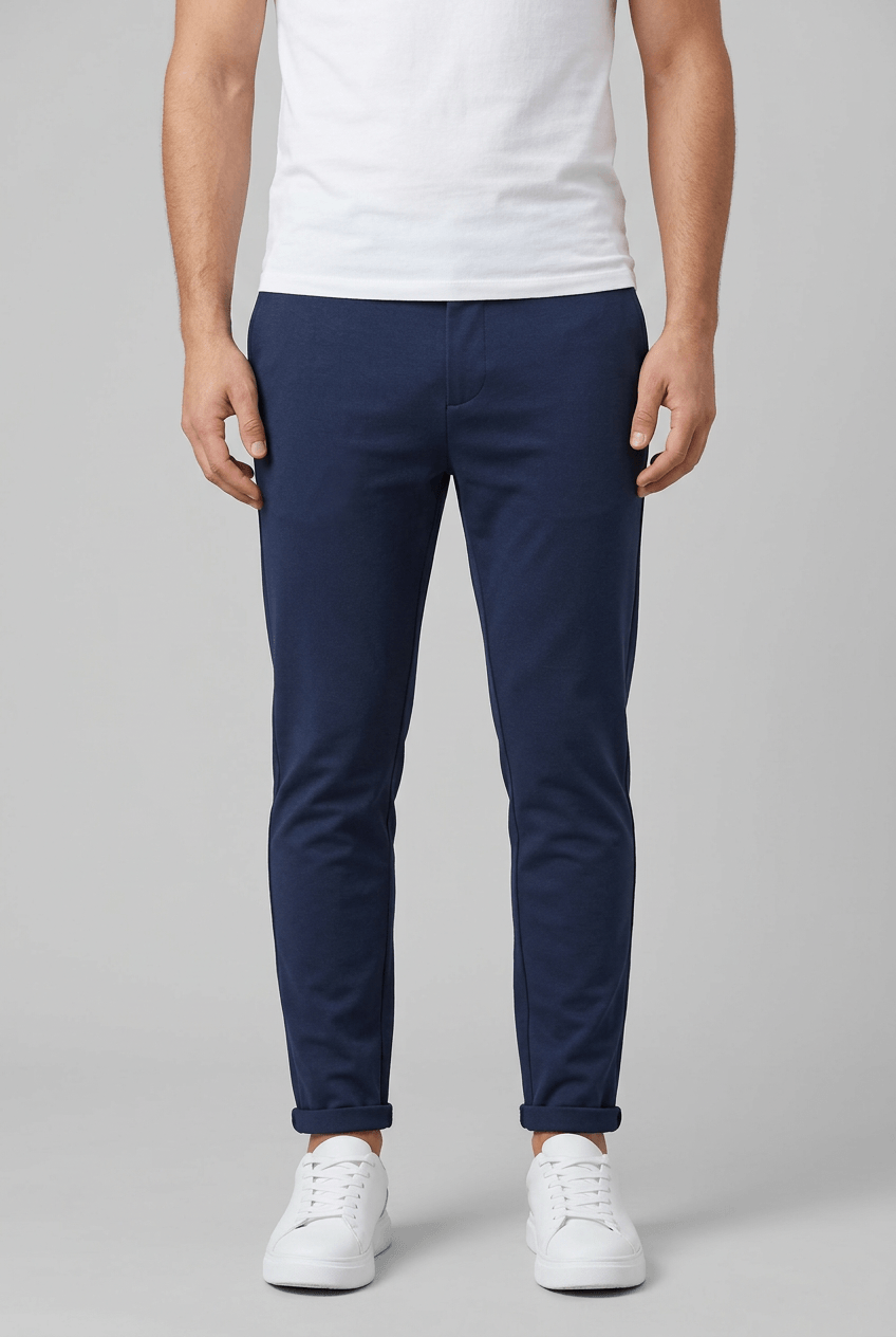 Men's Slim Fit Joggers | Drawcord Waist & Turn-Ups