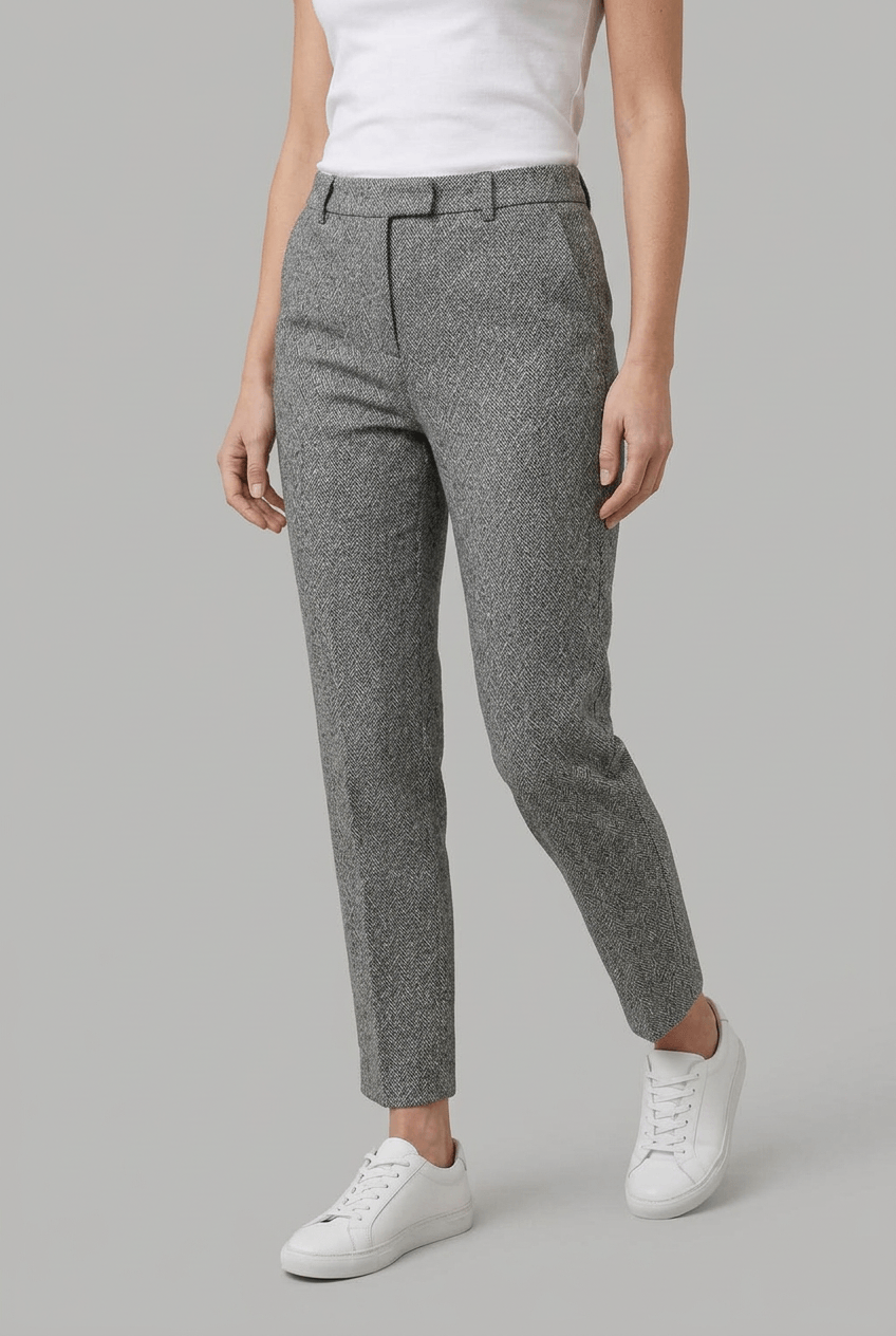 Women's Wide Leg Trousers | High Waist & Belt Loops