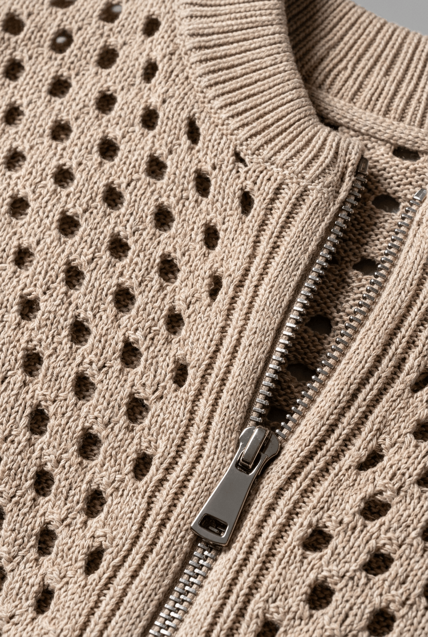 Women's Cardigan | Full Zip and Ribbed Cuffs