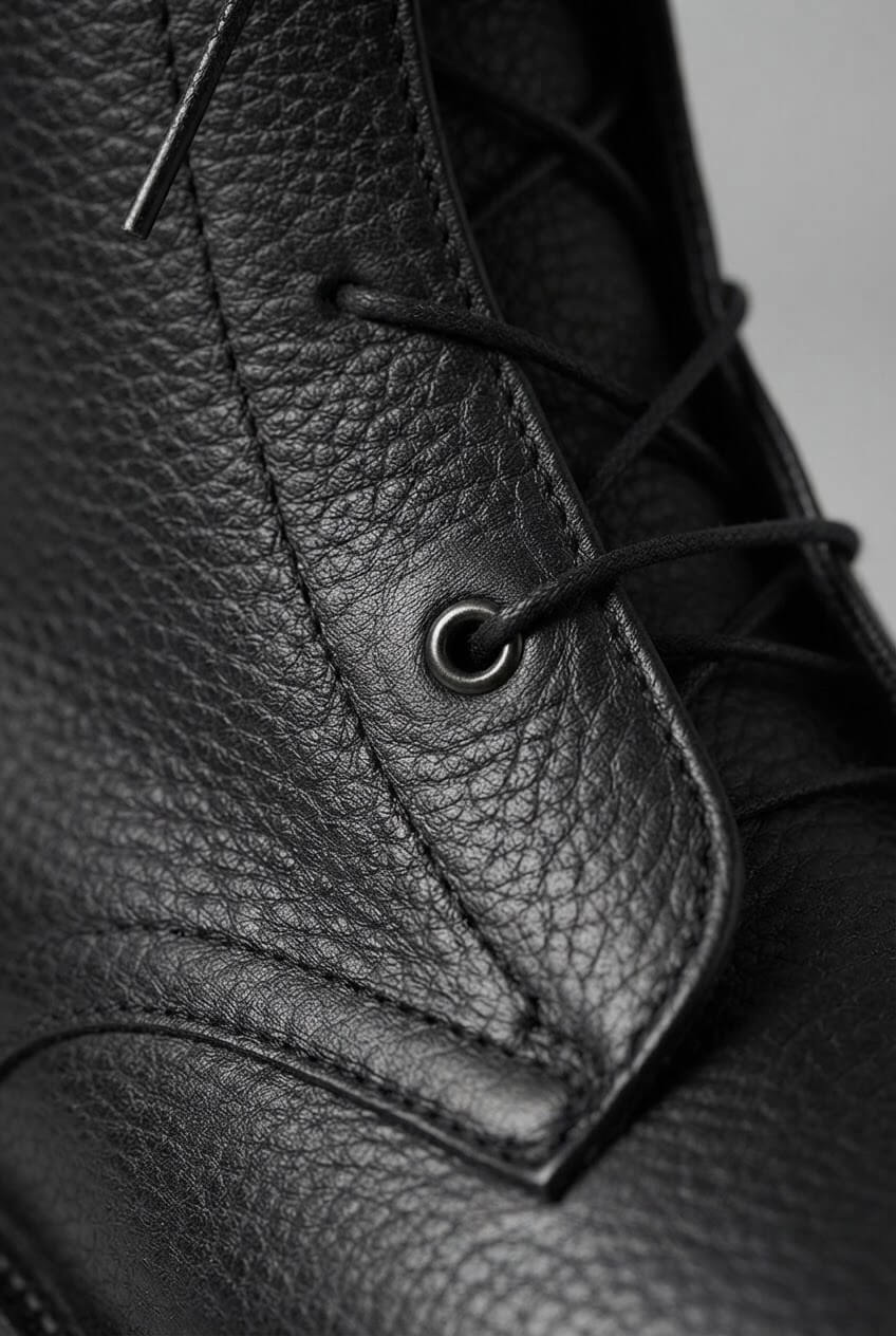 Women's Lace-Up Boots | Glossy Toe Cap &x Grip Sole