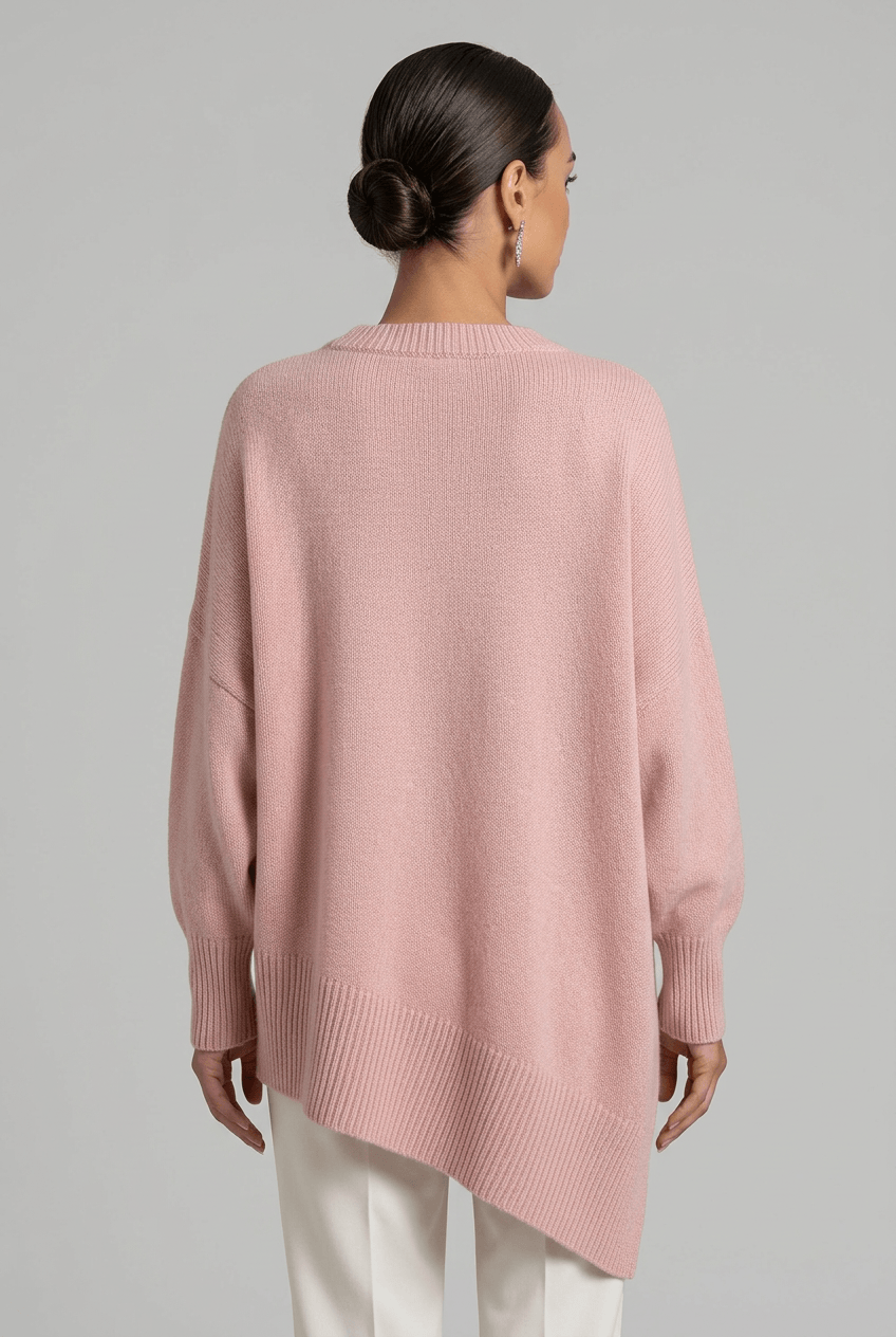 Women's Oversized Jumper | Side Split Longline Hem