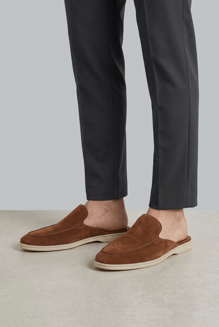 Men's Backless Loafer | Mules & Round Toe