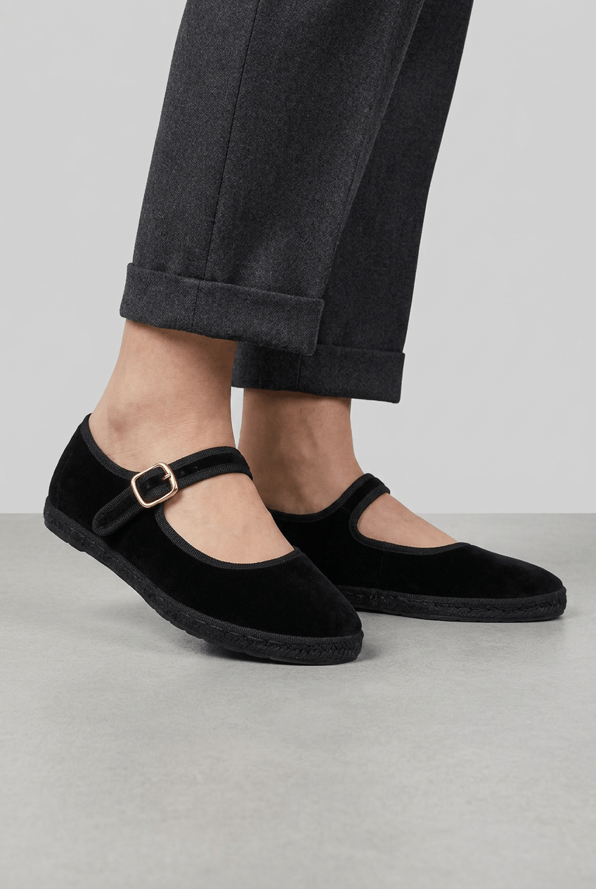 Women's Shoe | Round Toe Buckle Strap Mary Jane Ballet Flats
