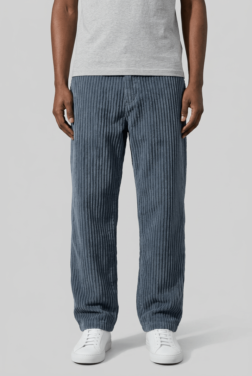 Men's Corduroy Trousers | Wide Wale Straight Fit
