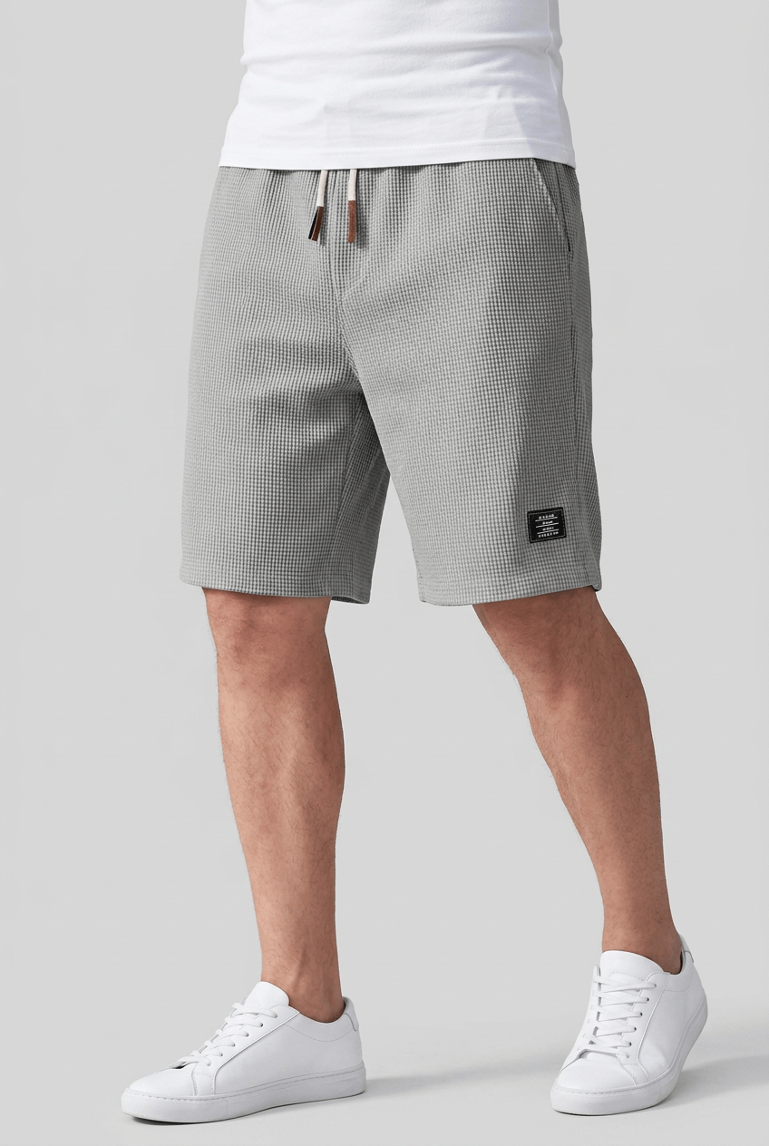 Men's Shorts | Waffle Texture & Elasticated Drawstring Waist