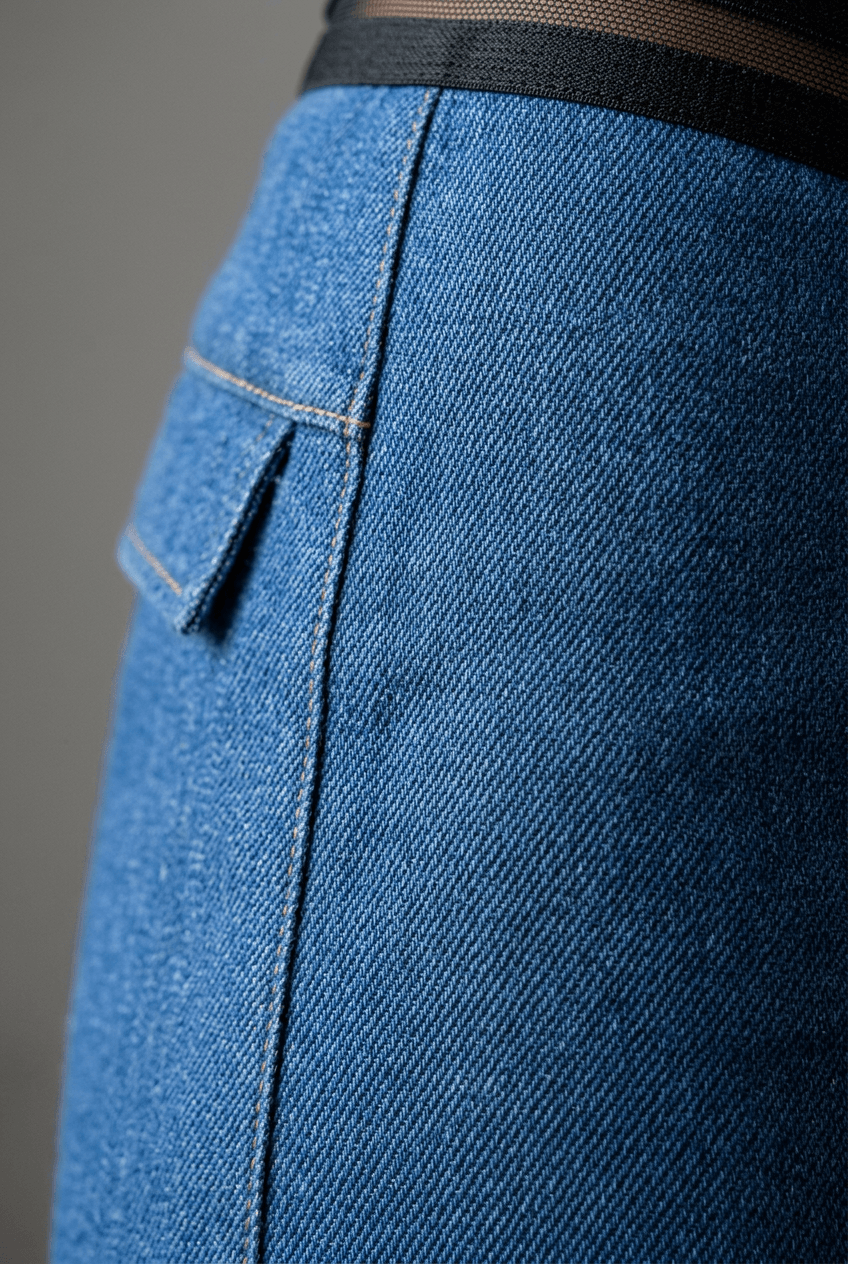 Women's High Rise Wide Leg Trousers | Crossover Cut Out Waist
