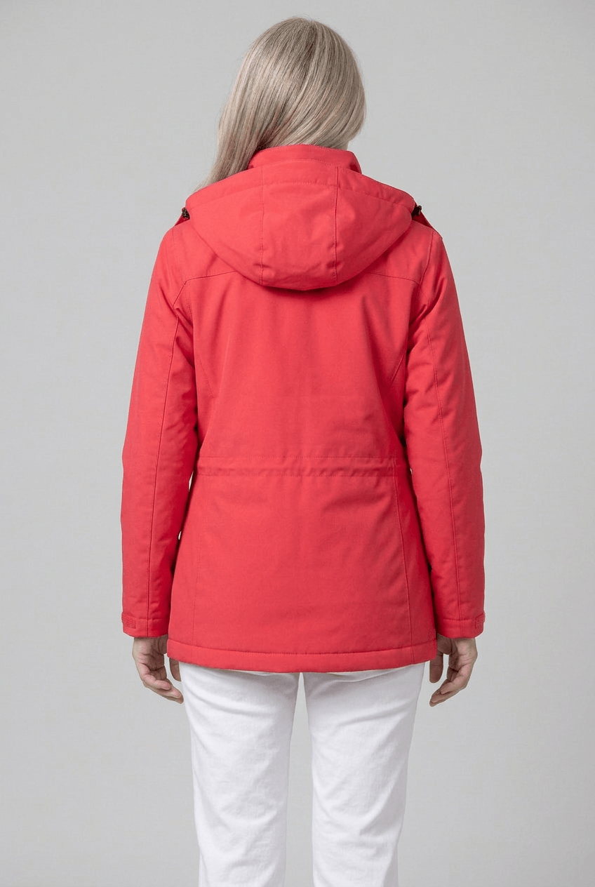 Women's Full Zip Winter Jacket | Detachable Hood
