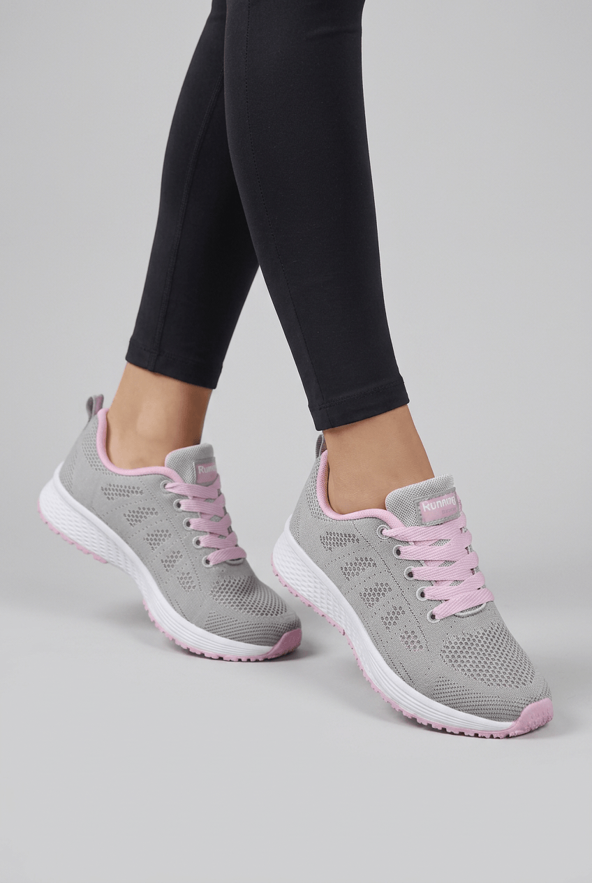 Women's Trainers | Lace Up Low Heel Round Toe