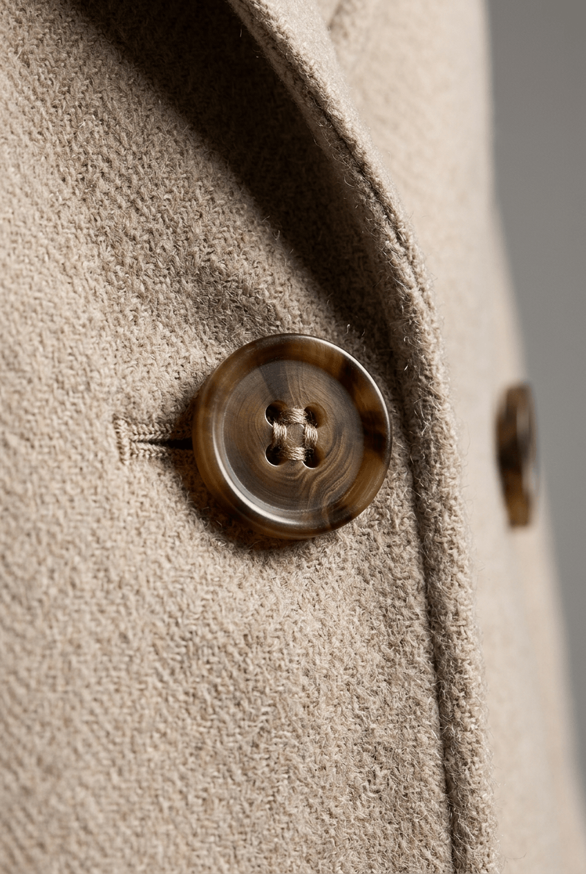 Women's Belted Trench Coat | Double-Breasted Button Front