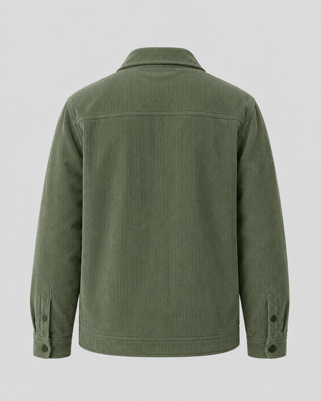 Versatile Mens Overshirt with Snap Button Front and Chest Flap Pockets
