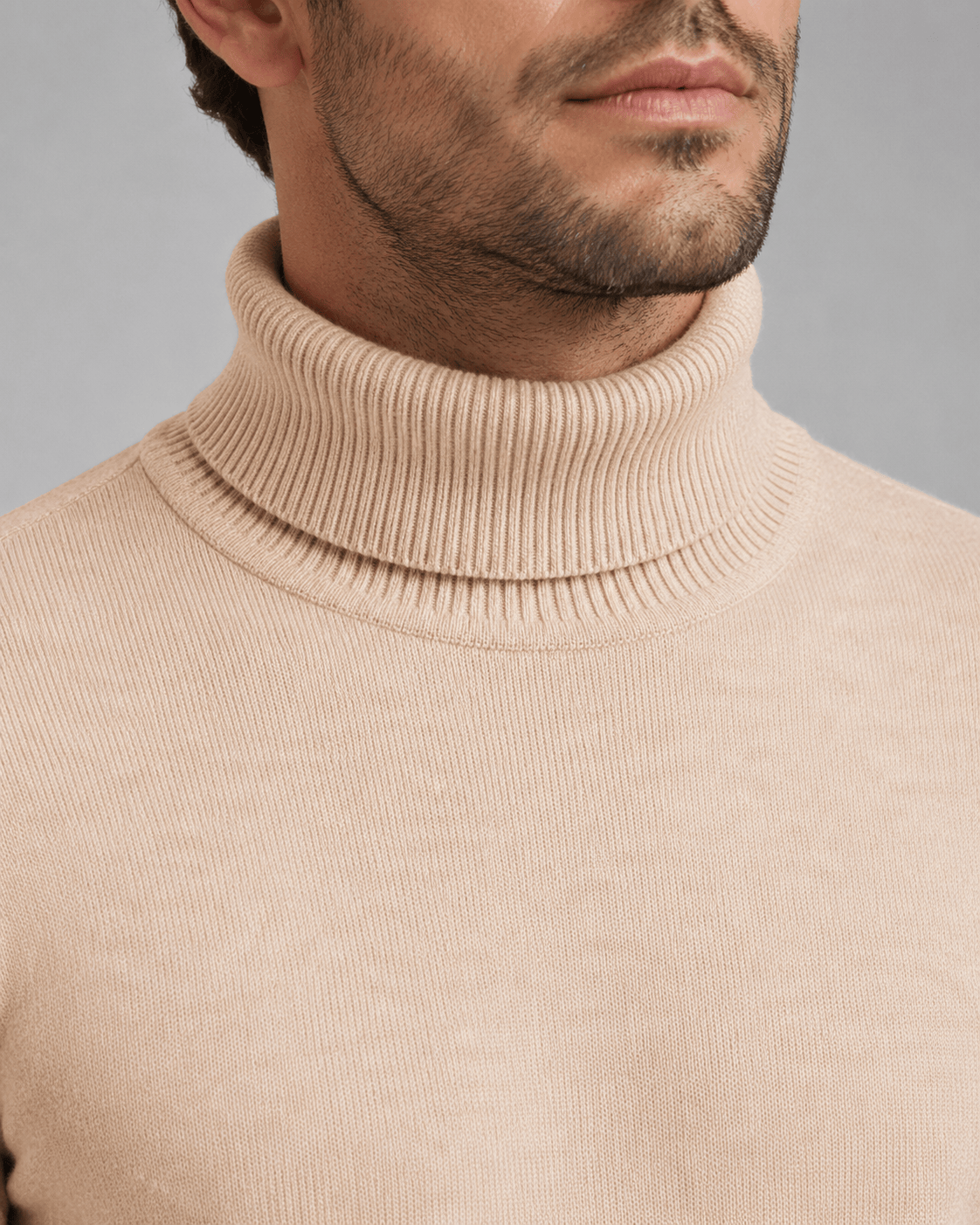 Men's Turtleneck Jumper | Ribbed Roll Neck  Meta title