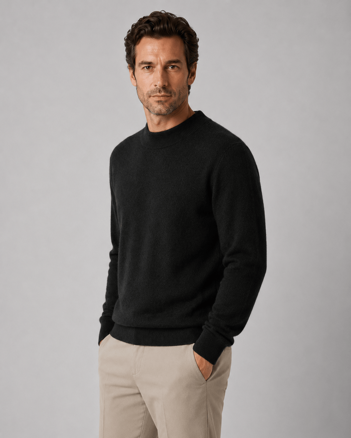 Mens Shirts and Long Sleeve Pull-On Jumper for Comfortable Everyday Layering