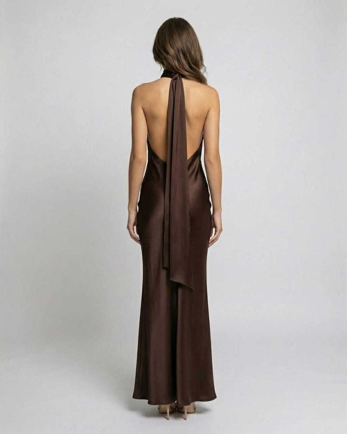 Wedding Guest Dress Women Maxi | Halter Neck & Sleeveless